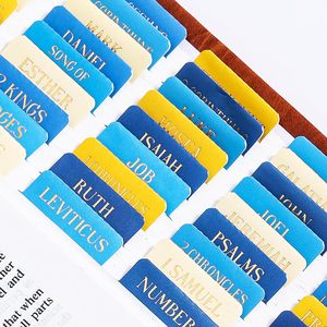 Onglets <span class=keywords><strong>de</strong></span> Bible laminés, index <span class=keywords><strong>de</strong></span> chapitres <span class=keywords><strong>de</strong></span> la Bible avec lettrage en relief doré pour femmes et hommes, étiquettes adhésives à grand format repositionnables - Product Image 3
