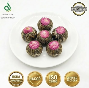Thé fleuri artistique authentique noué à la main, boule de thé aux fleurs 100% naturelles, disponible en gros et en OEM pour le bien-être et la santé - Product Image 1
