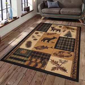 Vintage Rustic Western Texas Star Modern Area Rugs Country Carpet Non-Slip Floor Mat <strong>Doormats</strong> <strong>Runner</strong> for Living Room Bedroom - Product Image 5