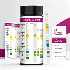 <span class=keywords><strong>Bandelettes</strong></span> de test urinaire HORYZON URS-14 14-en-1, <span class=keywords><strong>bandelettes</strong></span> de test d'analyse d'urine à 14 paramètres pour la vérification à domicile des problèmes rénaux, des infections urinaires et du diabète, 100 <span class=keywords><strong>bandelettes</strong></span> - Product Image 2