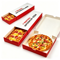 Boîte à pizza rectangulaire isotherme en carton écologique, impression personnalisée pour restaurant de pizzas, vente en gros