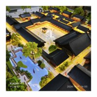 Modèle d'architecture de ville ancienne, modèle de bâtiment traditionnel chinois, diorama immobilier, modèle architectural à l'échelle