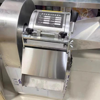 Nieuwe industriële automatische commerciële groente- en fruit snijmachine met 1500W motor, multifunctionele groenteverwerkingsinstallatie