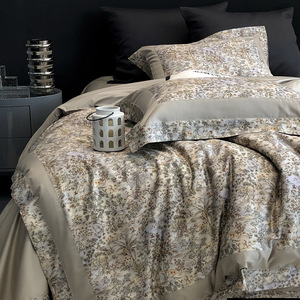 Bán Buôn Mùa Thu Mùa Đông Chữa Bệnh 120S Dài Staple Bộ Đồ Giường Bông Thiết Lập Mỹ Hoa In Tất Cả Các Bông Cho Nhà Sử Dụng - Product Image 5