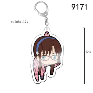 Llavero de acrílico de Anime Eva New Century Evangelion <span class=keywords><strong>Ikari</strong></span> <span class=keywords><strong>Shinji</strong></span> Asuka, accesorio colgante para cosplay - Product Image 5