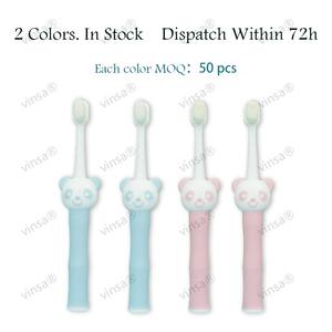 מברשת שיניים חדשה מעוצבת מצויר חמוד ראש פנדה ראש פנדה רך נוסף מברשת שיניים זופות לא פוגעות בשיניים - Product Image 1