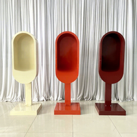 Cabina Telefónica de Hierro de Estilo Moderno Directo de Fábrica, Decoración para Bodas y Fiestas