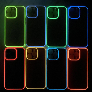 Funda luminosa para teléfono móvil a prueba de golpes 2024, Funda trasera completa con luz nocturna de TPU, Carcasas para celulares para <span class=keywords><strong>iPhone</strong></span> 16 <span class=keywords><strong>Pro</strong></span> <span class=keywords><strong>Max</strong></span> - Product Image 5
