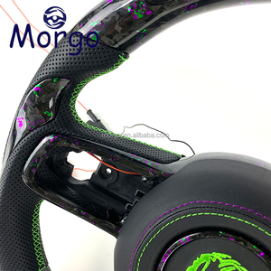 Diseño de estilo de carreras, volante de coches de fibra de carbono forjado personalizado para Jeep Wrangler JK JL XJ Gladiator <span class=keywords><strong>Renegade</strong></span> 2018 + - Product Image 4