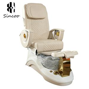 Luxury Beige Esthetician Beauty Salon Spa Furniture Cosmetology Nail Salon Cosmetic <b>Pedicure</b> Chair Nail Table Full <b>Set</b> Package - Product Image 2
