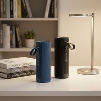 Haut-parleur en tissu sans fil portable, petit haut-parleur en tissu, haut-parleur de bureau, haut-parleur de chevet, subwoofer rond rétro, haut-parleur cadeau B69