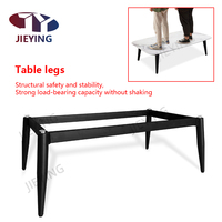 Jieying Moderne Simple Design Bureau Café Table Pieds Meubles Accessoires Table Basse En Métal Cadre Base