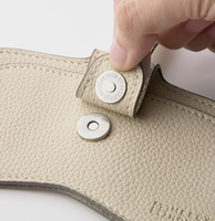 Étui de rangement magnétique pour lunettes, étui à lunettes en cuir, porte-lunettes de soleil portable anti-pression à accrocher au sac à main