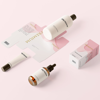 Coffret d'échantillons de parfum pour voiture à base d'huiles essentielles, biodégradable et recyclable, avec gaufrage et pelliculage mat, emballage élégant en boîte en papier