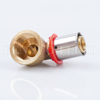 Raccord de plomberie en laiton de 16mm, raccords à pression pour tuyaux en cuivre, Pex