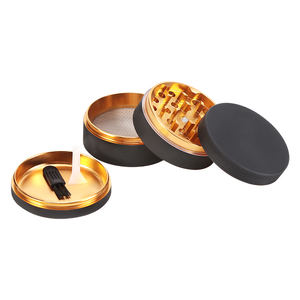 Erliao-molinillo de hierbas de 4 capas, <span class=keywords><strong>pintura</strong></span> de goma, logotipo personalizado, aleación de aluminio, 62mm, trituradora de <span class=keywords><strong>tabaco</strong></span> de alta calidad - Product Image 5