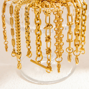 Women's <b>Titanium</b> Steel Bracelet Electroplated 18K Gold <b>Chain</b> Fashion Jewelry Geometric Design Light Luxury Accessory - Product Image 4