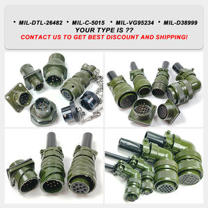 Mil Spec DTL 26482 серии MS3112 14-19S гнездовой разъем 19Pin круглый медный адаптер с алюминиевым корпусом - Product Image 4