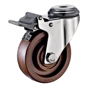 عجلات من الفولاذ المقاوم للصدأ SS مقاومة للحرارة العالية تتحمل حتى 280 درجة مئوية - Product Image 3