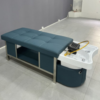 Fauteuil de lavage Yapin pour salon de coiffure avec circulation d'eau et vapeur, lit de shampoing thaïlandais pour soin capillaire