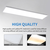 Panneau lumineux à intensité variable sans scintillement d'usine Zhongshan 40W Panneau lumineux à éclairage latéral avec capteur de mouvement pour pilote Philips