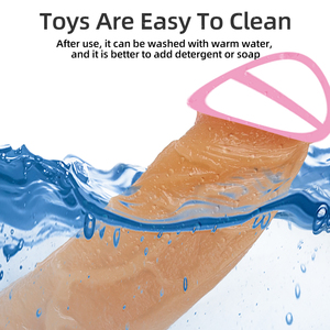 Masturbador Femenino de Simulación Realista, Consolador Grande y Pene Artificial, Juguetes Sexuales con Ventosa, Diseño Vaginal y Anal para Mujeres y Lesbianas - Product Image 5