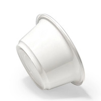 Bol à nouilles blanc jetable de 1065 ml (36 oz), récipient alimentaire en plastique jetable pour la préparation des repas, compatible micro-ondes, bol rond jetable pour aliments chauds