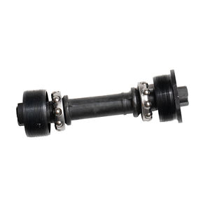 JOYSUN Ensemble d'<span class=keywords><strong>axe</strong></span> central 3S en acier noir avec coupelles et jeu de bielles pour pièces de vélo - Product Image 1