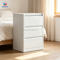 Archivador vertical de estructura desmontable con cajones, mueble metálico de fácil montaje para almacenamiento de documentos de oficina, exportación.