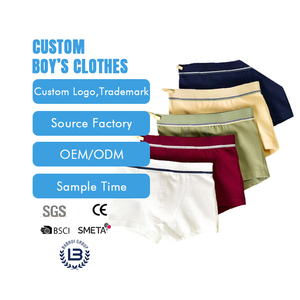 Lot de 5 slips respirants en coton/élasthanne blancs pour garçons, ensemble de sous-vêtements pour enfants de 3 à 8 ans - Product Image 1