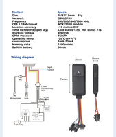 Traceur GPS Mini GT06 pour Moto et Voiture avec Détection ACC, Verrouillage Port IP et APN