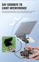 Pare-soleil pliable STARTRC avec support magnétique pour téléphone pour DJI RC-N Series, support rotatif 2 en 1