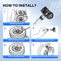 Capteur TPMS numérique programmable 2-en-1 Thinkcar Mucar S3 universel, compatibilité 315 MHz 433 MHz, fonctionne avec le TPMS Thinkcar
