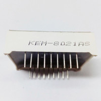 Blanc 0.8 pouces 2 chiffres 7 segments led module d'affichage led Houkem-8021-A/BW 18 broches