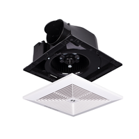 Ventilateur extracteur de plafond en plastique 220V 8-10 pouces pour usage domestique et professionnel, ventilateur de ventilation d'air, ventilateur d'extraction de salle de bain