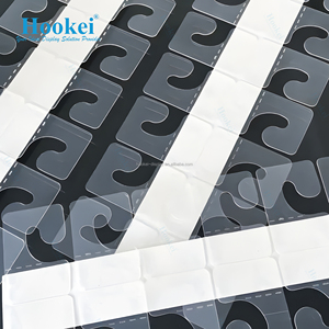 Hot Bán Rõ Ràng Tự Dính Treo Tab Móc Nhựa Hiển Thị Tay Tab Khe Cắm Lỗ Gấp Tab Cho Cửa Hàng Bán Lẻ Hiển Thị - Product Image 6