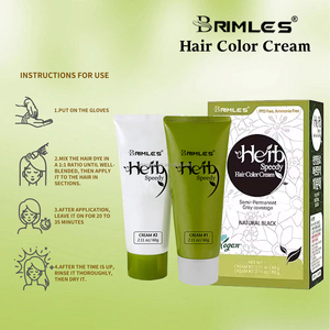 Tinta per Capelli Naturale a Base di <span class=keywords><strong>Erbe</strong></span> 3 in 1 Senza Ammoniaca e PPD con Ginseng, Colore Marrone e Nero, Vendita all'Ingrosso - Product Image 2