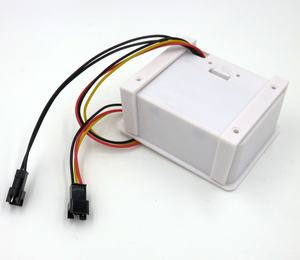 समुद्र बैटरी संचालित स्तर माप साधन प्लास्टिक पानी के मीटर प्रदर्शन + B2 पीतल प्रवाहमापी - Product Image 5