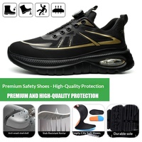 Chaussures de sécurité basses pour hommes, légères et respirantes, avec embout en acier et tige en microfibre, idéales pour toutes les saisons
