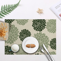 Set de table rectangulaire en lin transfrontalier, épaisseur 3 mm, résistant à la chaleur, design moderne et épuré, pour réunions de famille et tables de restaurant