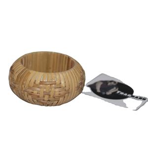 Servilleteros en ratán con forma circular para servilletas para decorar tu mesa en fiestas para guardar servilletas T/T Tradnary para todas las estaciones - Product Image 1