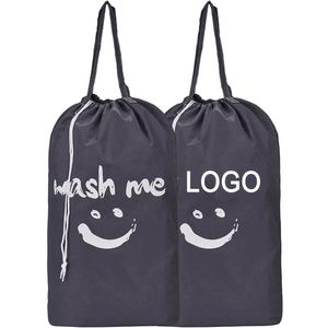 Hot Selling Travel Waterproof Large Size Nylon Polyester Washable <b>Drawstring</b> <b>Laundry</b> <b>Bag</b> for Dirty Clothes - Product Image 6
