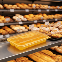 Boîte à gâteaux en plastique à huit compartiments, boîte d'emballage jetable pour pâtisserie, boîte d'emballage pour desserts, confiseries, pâtisserie