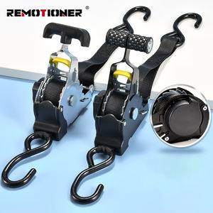 Sangles d'arrimage à cliquet auto-rétractables pour <span class=keywords><strong>voiture</strong></span>, moto, camping-car, bagages de voyage avec poignée en T - Product Image 1