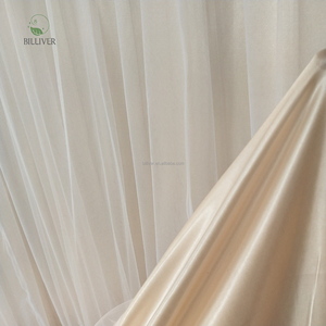 Decoración de escenario de recepción de boda, cortina de tela de seda helada de marfil blanco, paneles de cortinas, telón de fondo de boda para fotografía - Product Image 6