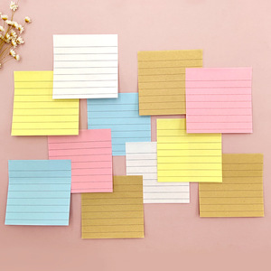 Practical Macaron Color Sticky Notes with Ruled Lines Colorful Memo <b>Pads</b> for Office & Students, Perfect for Messages & Reminders - Product Image 4