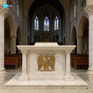 Pupitre d'autel religieux <span class=keywords><strong>en</strong></span> marbre noir <span class=keywords><strong>naturel</strong></span> <span class=keywords><strong>de</strong></span> style occidental, <span class=keywords><strong>table</strong></span> <span class=keywords><strong>de</strong></span> pupitre du Pape - Product Image 2