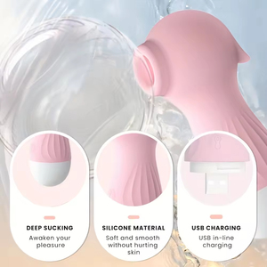 10-Speed <b>Vibrating</b> Sucking <b>Vibrator</b> Clitoral G-Spot Stimulation USB Rechargeable Waterproof Silicone for - Product Image 2