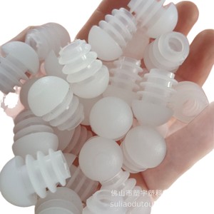 Bouchon rond blanc, diamètre intérieur 16 mm, diamètre extérieur 14,5 mm, protection antidérapante en plastique pour pieds de meubles - Product Image 5