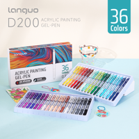 Marqueurs acryliques rétractables à pointe souple, confortables pour l'écriture, ergonomiques, pour longues séances de journalisation, 36 couleurs, 0,7 mm